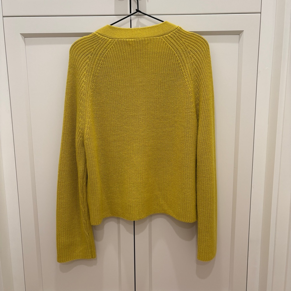 Anthropologie Velvet by Graham & Spencer Marilyn Cardigan Sweater (Yellow) - Picture 5 of 7